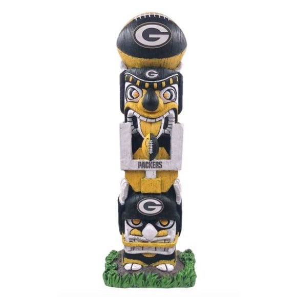 NFL Green Bay Packers Tiki Face Totem Pole Figurine 16" by FOCO - Picture 1 of 2